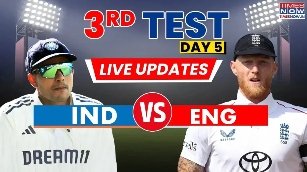 india vs england 3rd test live